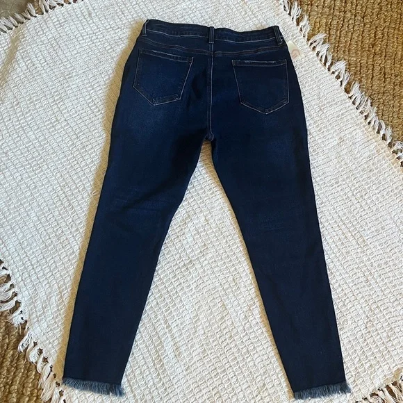BAMBOO high rise skinny Midnight Blue Ankle Jeans new w/tags sz 17 (juniors) - Picture 4 of 6